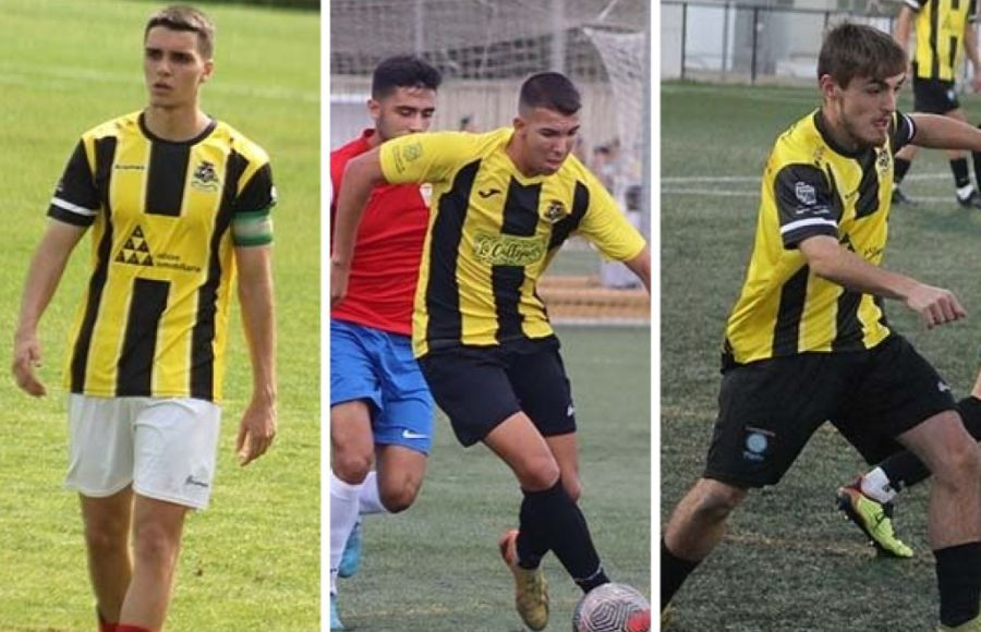 Álex Granado, Guille Oliva y Álex Collantes, que completaron una gran temporada en las filas del Grupo Empresa Bazán, jugarán con el San Fernando CD 'B' en División de Honor Andaluza.