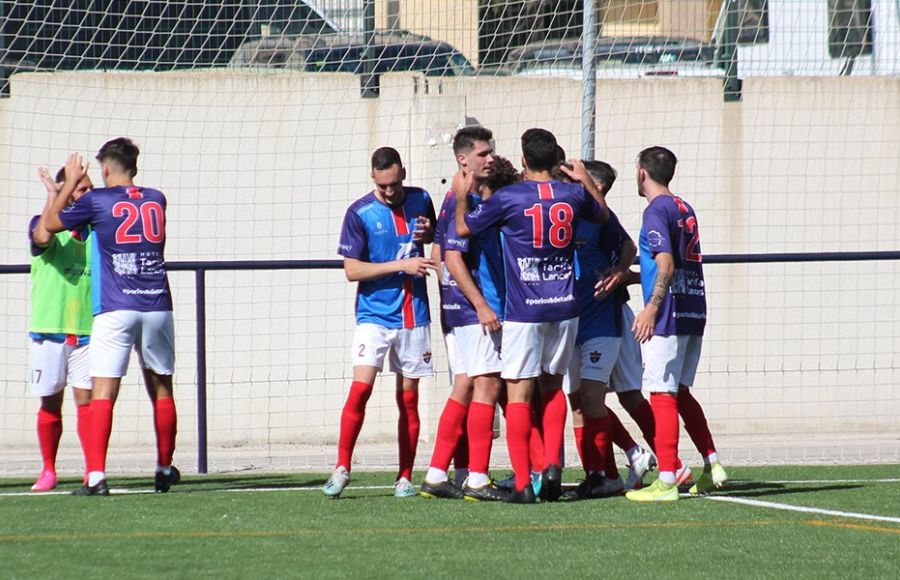 Los jugadores del Tarifa repitieron esta imagen en tres ocasiones