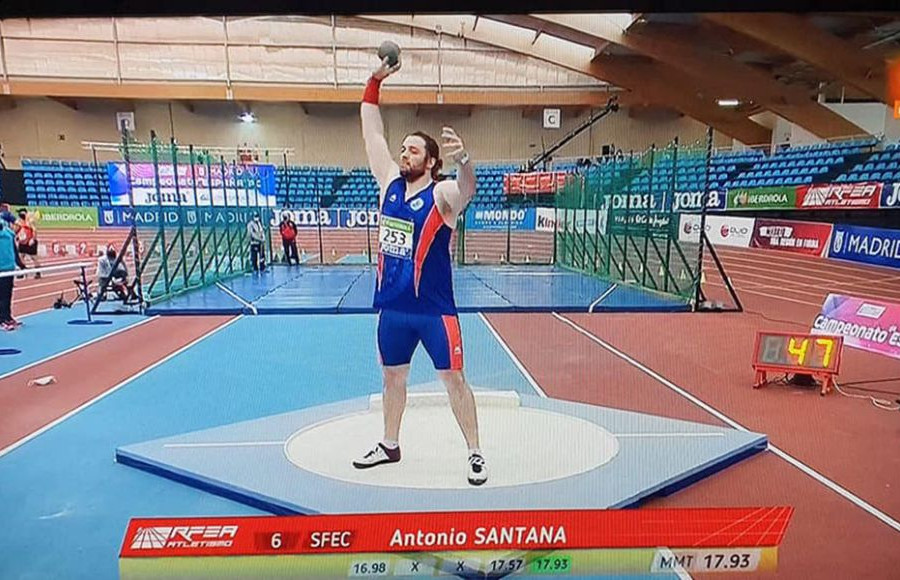 Antonio Santana, durante el Campeonato de España.