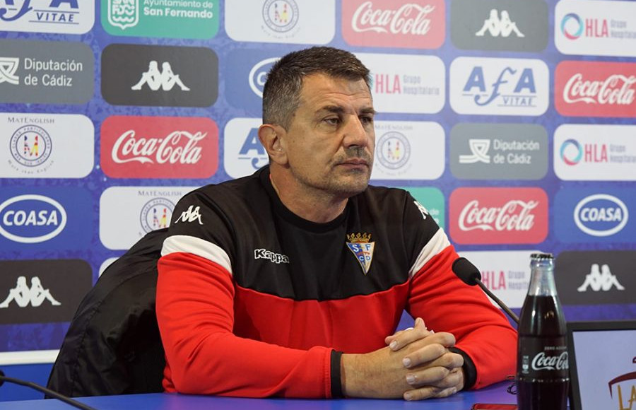 Jovan Stankovic, en la rueda de prensa de este viernes. 