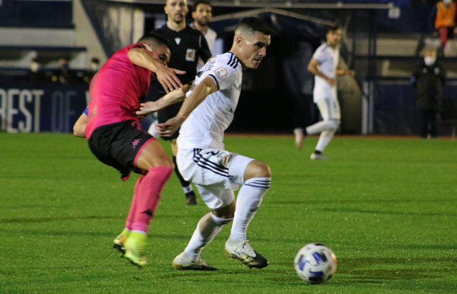 Juanmi Callejón, en el Marbella-San Fernando de la pasada temporada.