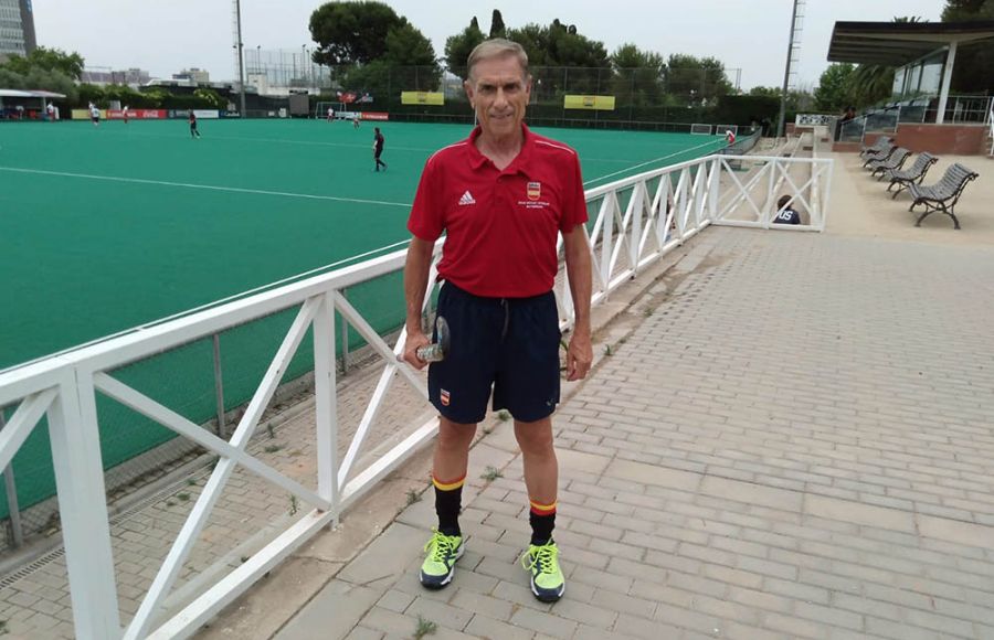 Ricardo Serván, en la concentración de España en el Real Club Polo de Barcelona. 