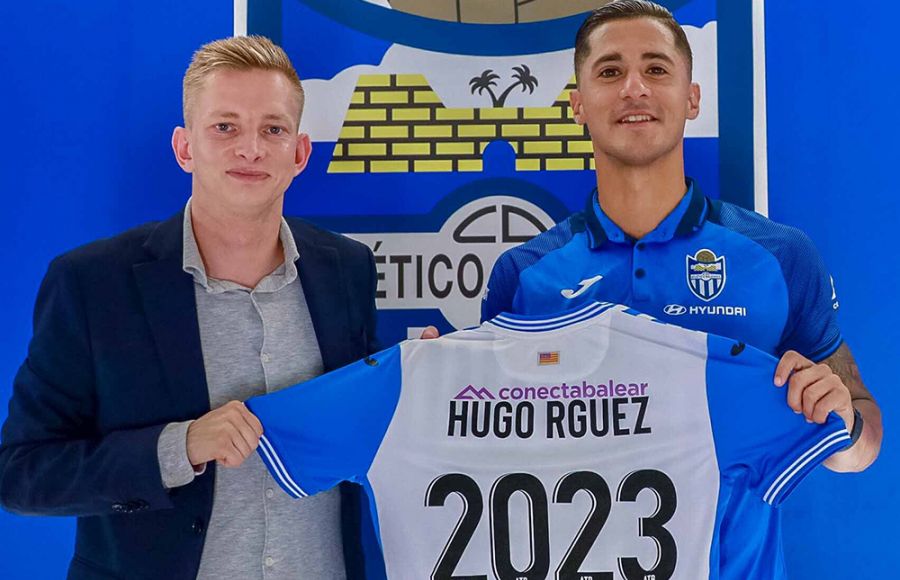 Hugo Rodríguez, en su presentación con el Atlético Baleares.