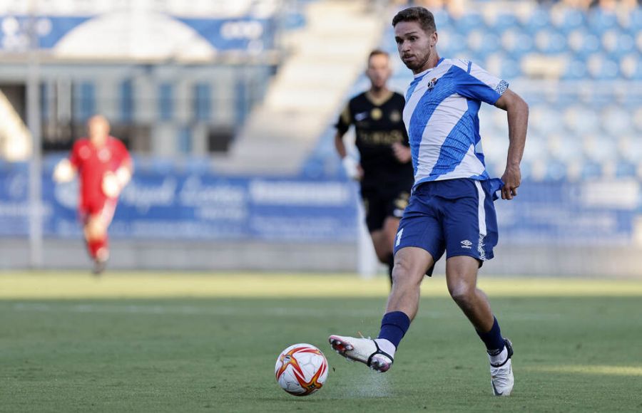 Jon Ceberio, en un partido con el Talavera. 