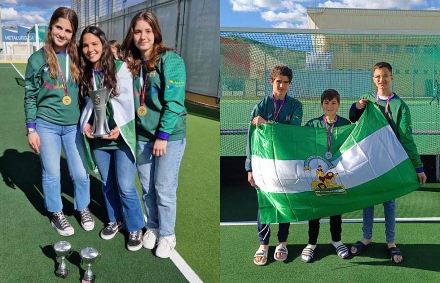 Candela Anelo, Marina Sánchez, Valeria Bey, Rubén Narváez, Álvaro Rodríguez y Mario Vega. 