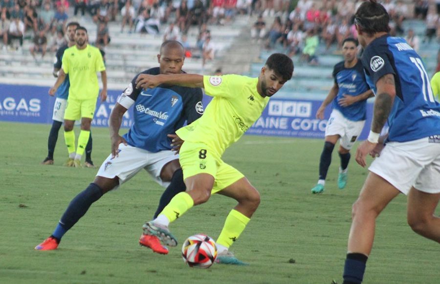 Biabiany y Meléndez, en el partido de la primera vuelta. 