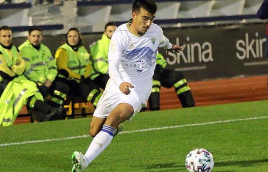 Javi López, en su etapa en el Marbella. 