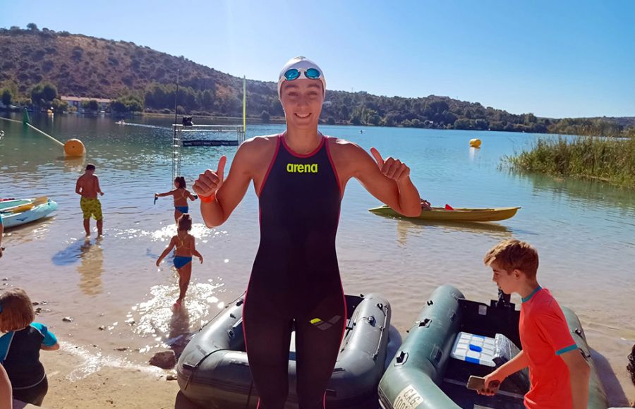 Irene Peinado sigue liderando la Copa de España de Aguas Abiertas.