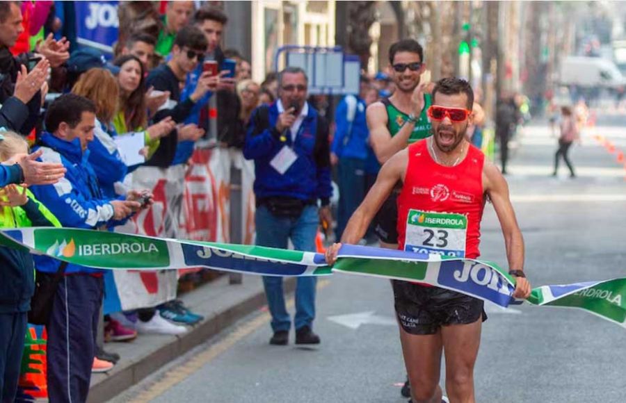 Iván Pajuelo fue campeón de España de 50 kms marcha en 2020 en Torrevieja. 