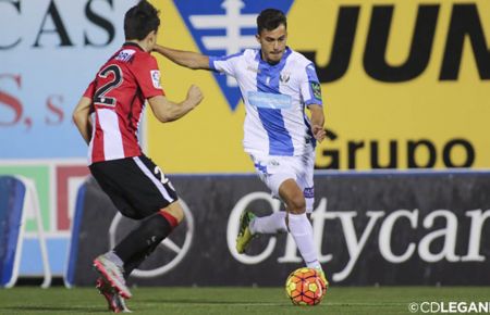 Luis Ruiz, en su etapa en el CD Leganés, con el que subió a Segunda en la Liga 13-14 y a Primera División en la 15-16. 