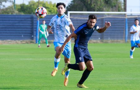 Luis Ruiz, en el partido amistoso con el Málaga que acabó 1-0. 