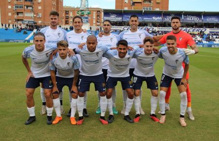 El once inicial del San Fernando CD en su visita a Linarejos. 