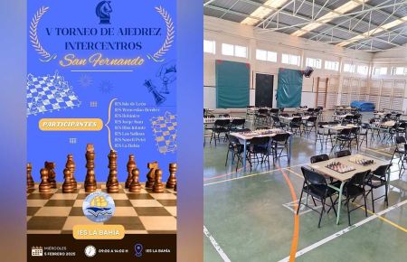 El cartel es obra de Pablo Fiteni, alumno del IES La Bahía, que ya está preparado para acoger los 64 alumnos participantes y pertenecientes a ocho centros.